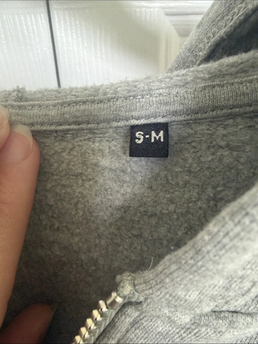 JUST STRONG Women's Grey Cropped Hoodie dropped shoulder. Oversized Sweatshirt
